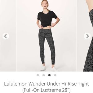 NWOT Lululemon Wunder Under hi-rise tight